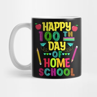 Happy 100th Day Of Homeschool, Homeschool Teacher Student Mug